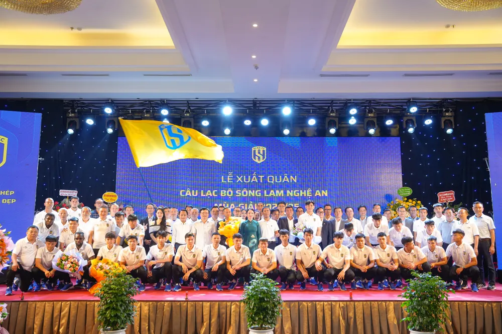 SLNA quyết tâm tạo ra bước đột phá về thành tích tại mùa giải 2024-2025. ẢNH: VĂN TRUNG