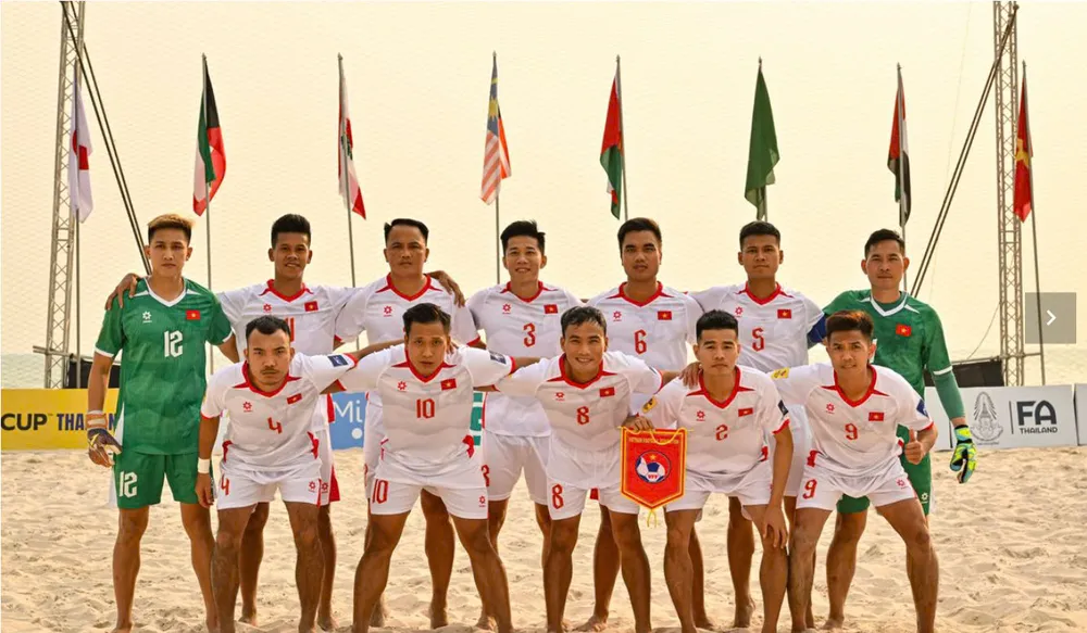 Đội tuyển Việt Nam dừng bước sau vòng bảng Giải vô địch bãi biển châu Á 2025. ẢNH: AFC 
