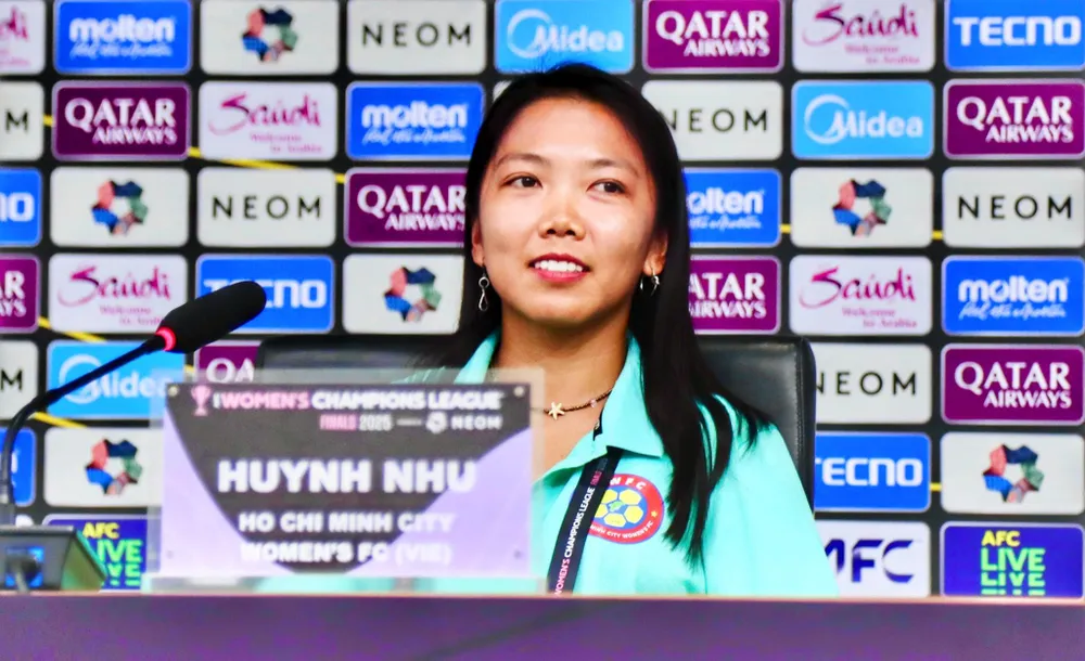 Huỳnh Như tự tin cùng CLB nữ TPHCM viết tiếp hành trình lịch sử tại Cúp các CLB nữ châu Á 2024-2025. ẢNH: ANH TRẦN 