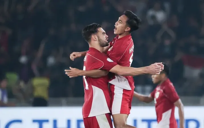Niềm vui chiến thắng của U23 Indonesia. ẢNH: BOLA