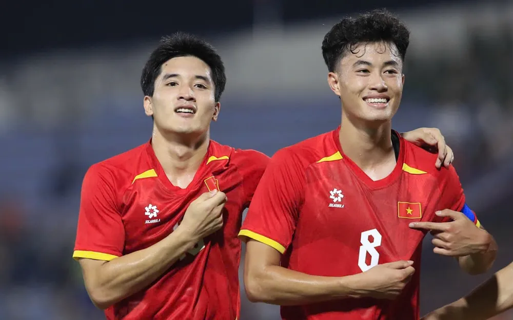 U23 Việt Nam khởi đầu thuận lợi tại Giải U23 châu Á 2026. ẢNH: MINH HOÀNG 