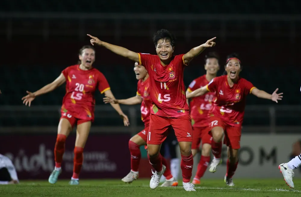 CLB nữ TPHCM có lợi thế được thi đấu trên sân nhà tại vòng bảng Cúp các CLB nữ châu Á 2025-2026. ẢNH: DŨNG PHƯƠNG 