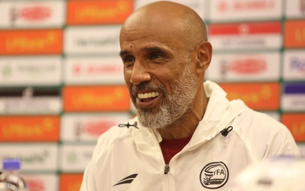 HLV Mohammed Al Sunaini của U23 Yemen đánh giá rất cao U23 Việt Nam. ẢNH: MINH HOÀNG 