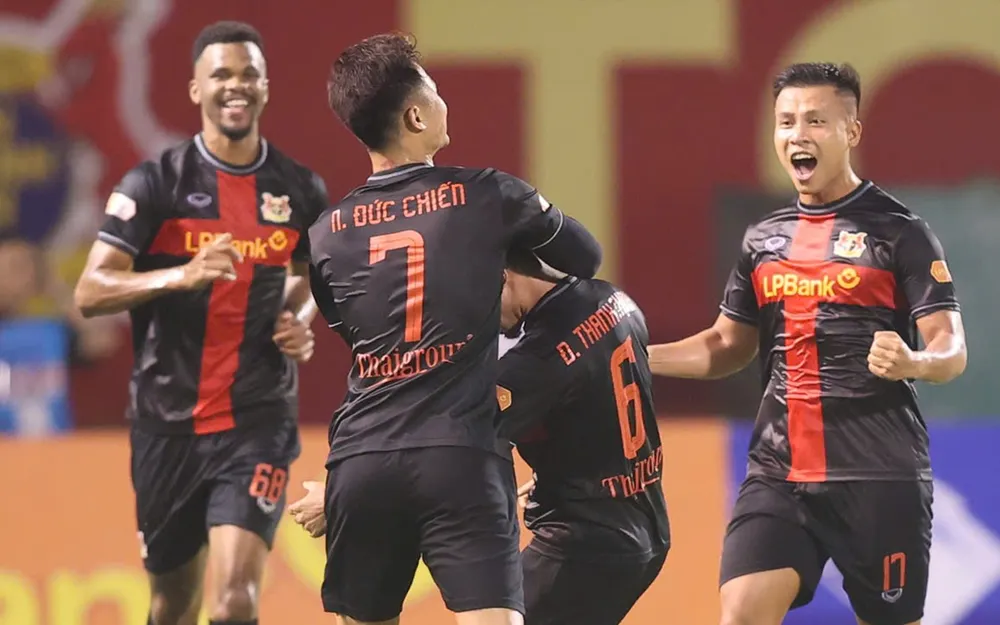 Ninh Bình là đội duy nhất duy trì mạch chiến thắng từ đầu mùa giải 2025-2026. ẢNH: ANH TRẦN 