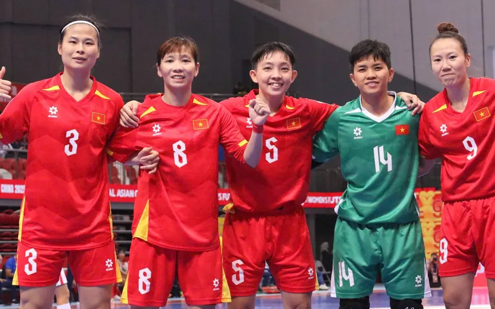 Đội tuyển futsal nữ Việt Nam được kỳ vọng giành huy chương vàng SEA Games 33. ẢNH: ANH TRẦN 