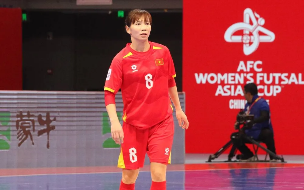 Quả bóng vàng Trần Thị Thùy Trang tạm thời vắng mặt tại đội tuyển futsal nữ Việt Nam. ẢNH: AFC 