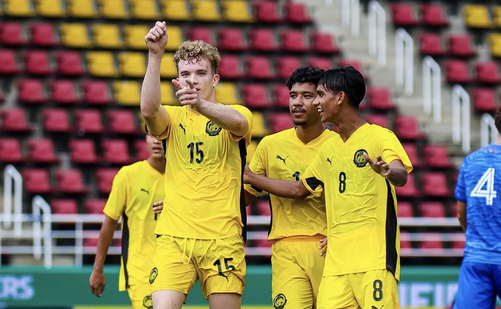 U22 Malaysia chuẩn bị cho SEA Games 33. ẢNH: MALAYSIA NT