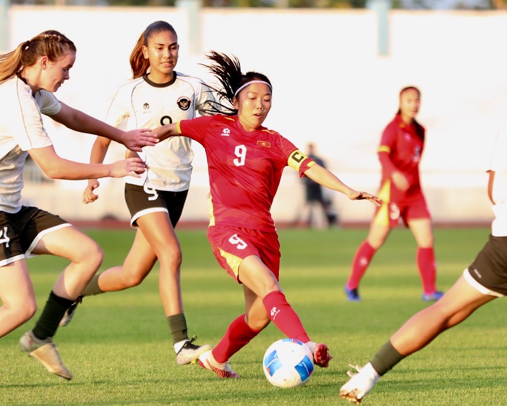 Huynh Nhu scored the fifth goal for the Vietnam women’s national team. (Photo: SGGP/Dung Phuong)
