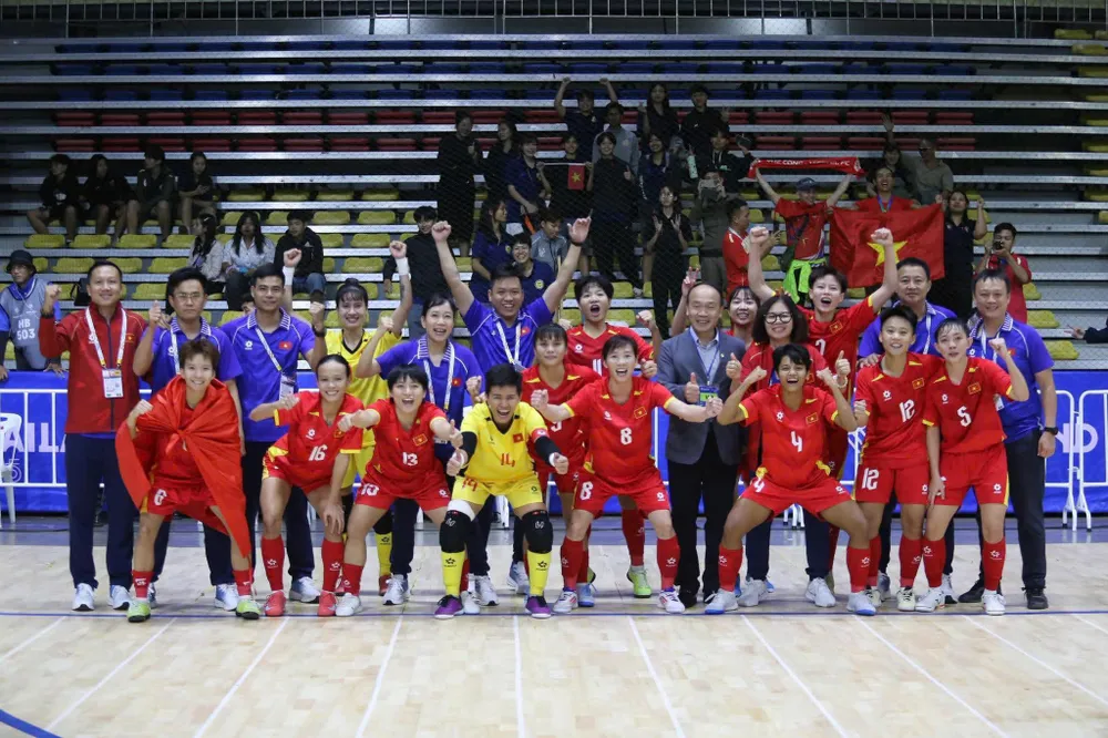 Đội tuyển futsal nữ Việt Nam có năm thứ 2 liên tiếp được đề cử cho hạng mục đội tuyển nữ xuất sắc thế giới. ẢNH: VFF 
