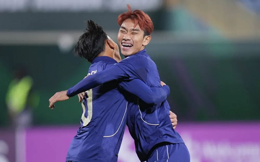 U23 Thái Lan thoát cảnh sớm bị loại khỏi vòng chung kết U23 châu Á 2026. ẢNH: FAT 