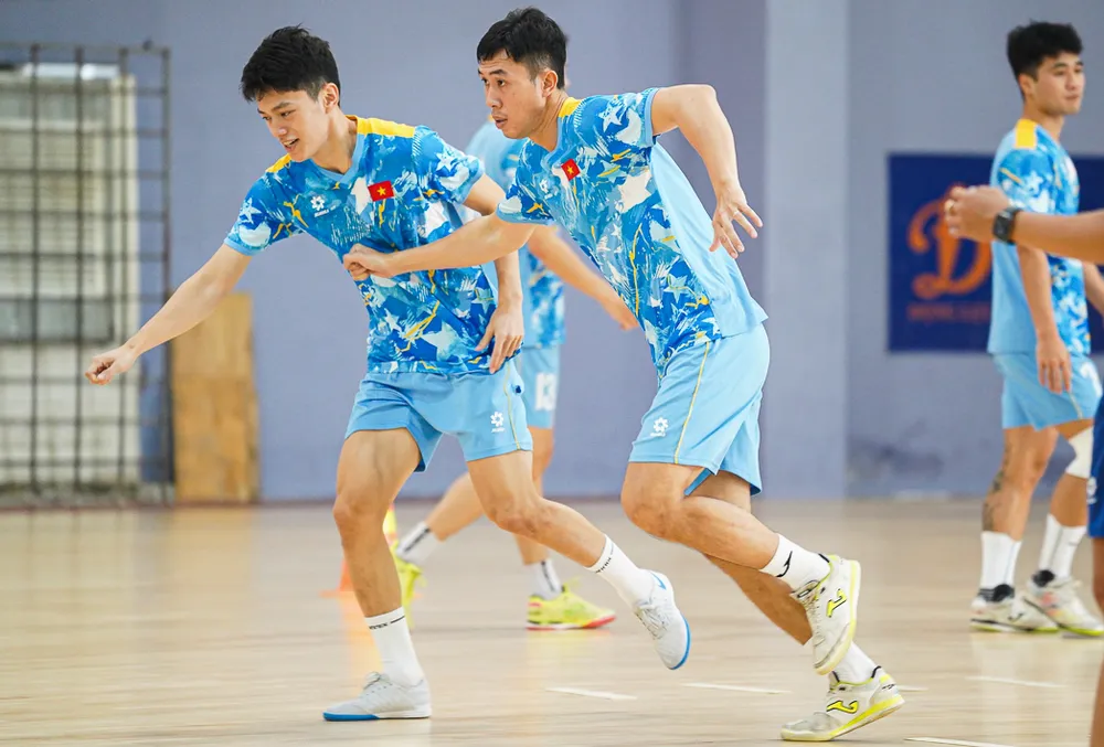 Đội tuyển futsal Việt Nam dần hoàn thiện khâu chuẩn bị cho vòng chung kết Futsal châu Á 2026. ẢNH: ANH TRẦN 