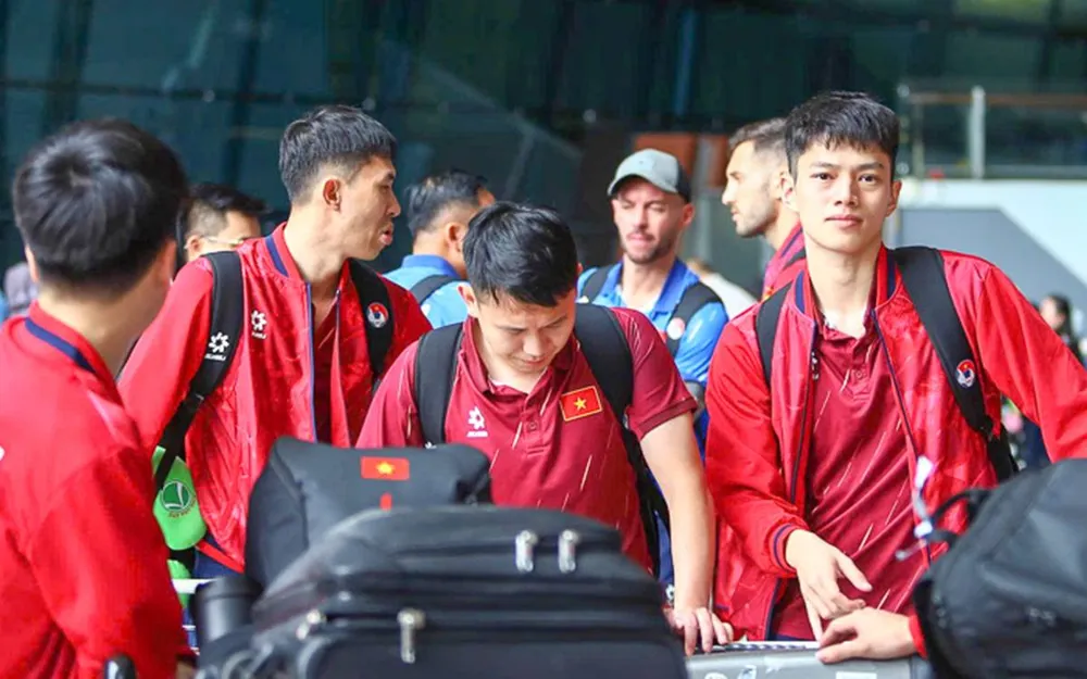 Đội tuyển futsal Việt Nam đã có mặt tại thủ đô Jakarta. ẢNH: PHAN HỒNG 