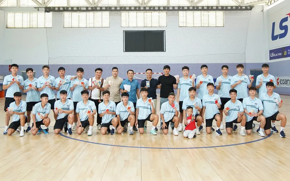 Đội futsal TPHCM hội quân trở lại, sẵn sàng chờ đón thử thách trong năm Bính Ngọ 2026. ẢNH: ANH TRẦN 