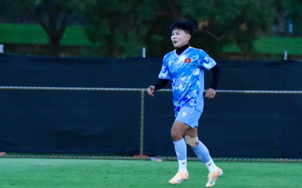 Đương kim Quả bóng vàng Nguyễn Thị Bích Thùy đã bình phục chấn thương, sẵn sàng cho trận ra quân Asian Cup nữ 2026. ẢNH: ANH THƯ 