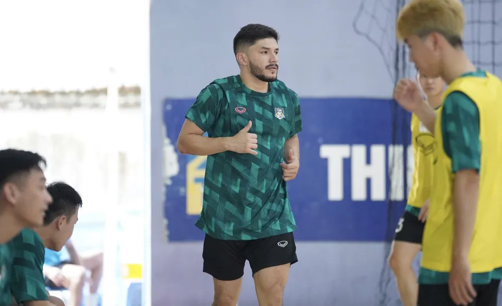 Ngoại binh người Brazil Italo Henrique đã tập luyện cùng Thái Sơn Nam TPHCM. ẢNH: NGUYỄN QUANG