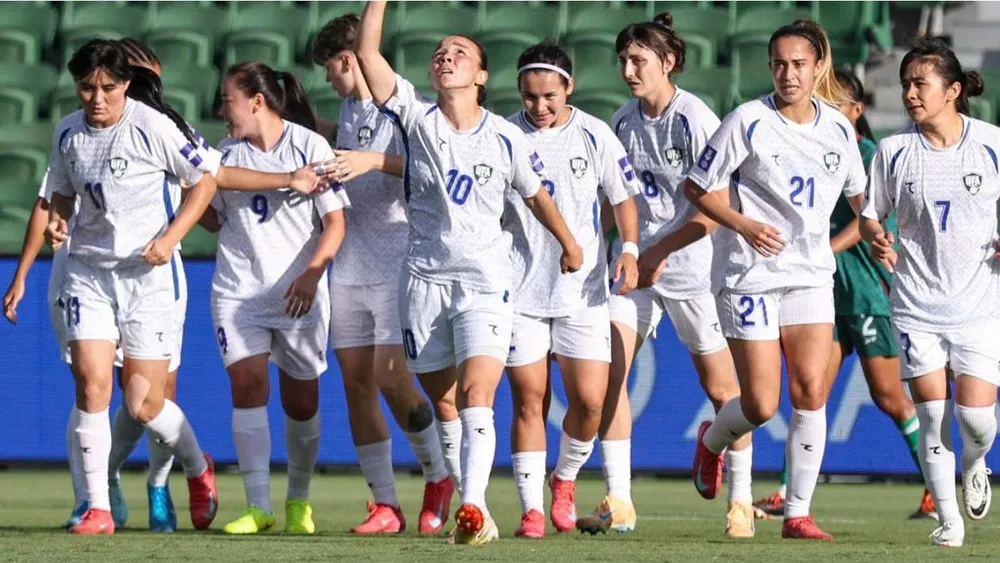Đội tuyển nữ Uzbekistan đoạt vé vào tứ kết Asian Cup nữ 2026. ẢNH: AFC 