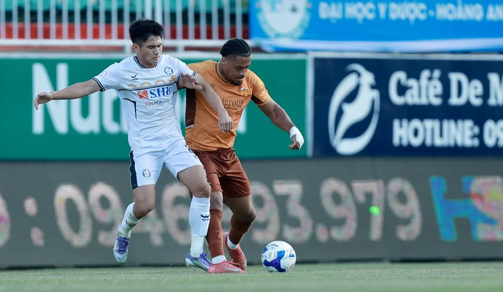 Đà Nẵng đứng trước cơ hội trả món nợ đã thua 0-1 trước HAGL ở lượt đi V-League 2025-2026. ẢNH: ANH TRẦN 