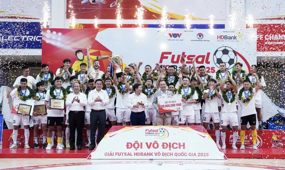 Futsal Thái Sơn Nam đăng ký tham dự Đại hội TDTT TPHCM năm 2026. ẢNH: ANH TRẦN