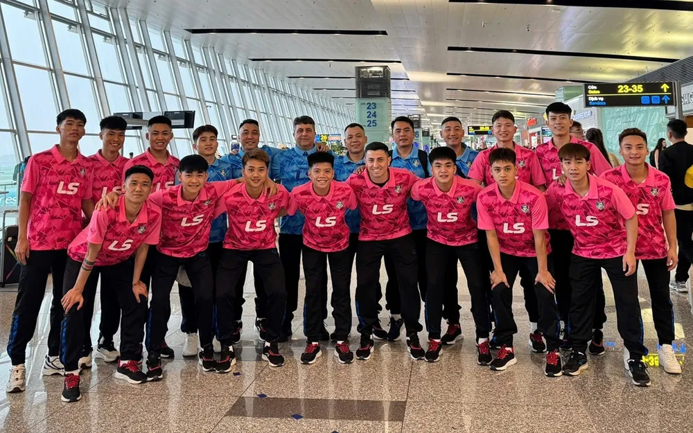 Futsal Thái Sơn Bắc sang Malaysia tập huấn cho mùa giải 2026. ẢNH: TÂM HÀ 