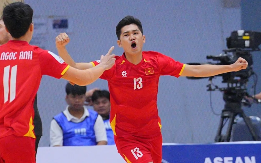 Đội tuyển futsal Việt Nam chia tay Giải futsal Đông Nam Á 2026 với vị trí hạng ba chung cuộc. ẢNH: FAT 