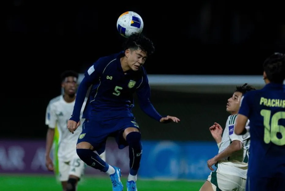 U17 Thái Lan kết thúc sớm hành trình săn vé dự U17 World Cup 2026. ẢNH: AFC
