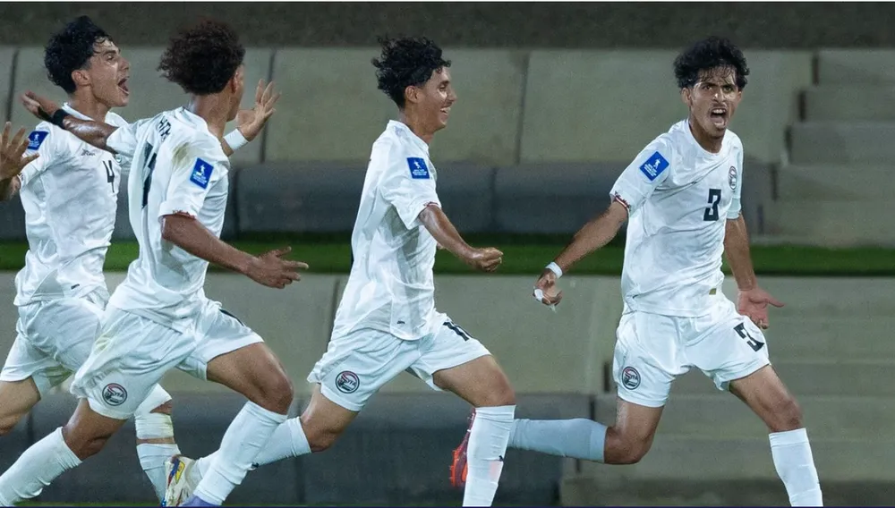 Các cầu thủ U17 Yemen khiến cuộc đua giành vé đi World Cup tại bảng C trở nên khó lường. ẢNH: AFC 
