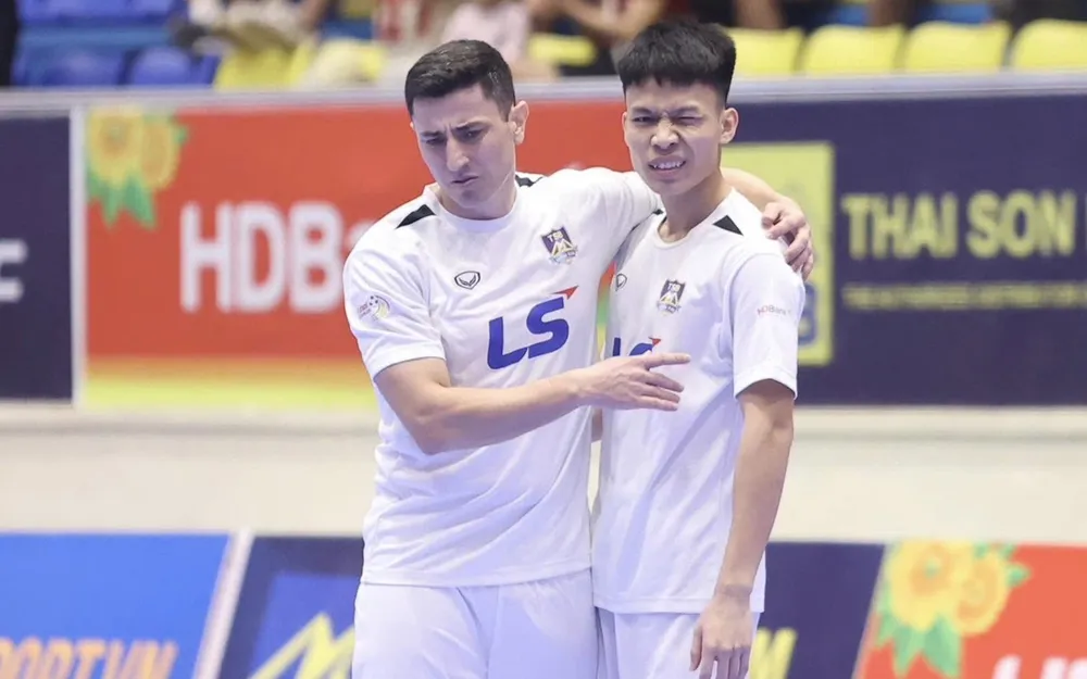 Thái Sơn Bắc vô địch lượt đi Giải futsal VĐQG 2026. ẢNH: TÂM HÀ 