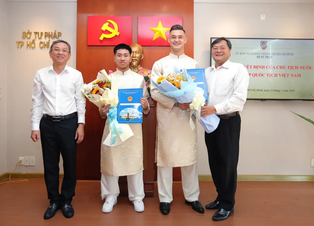 Thủ môn Patrik Lê Giang và tiền vệ Ngô Đăng Khoa được trao cơ hội khoác áo đội tuyển Việt Nam để chuẩn bị cho ASEAN Cup 2026.
