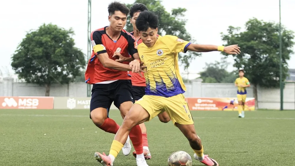U21 Hà Nội FC khẳng định sức mạnh tại vòng chung kết U21 quốc gia 2026. ẢNH: TÂM HÀ
