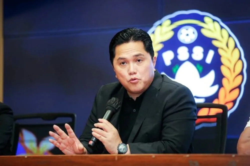Chủ tịch Liên đoàn Bóng đá Indonesia (PSSI) Erick Thohir đánh giá rất cao đội tuyển Việt Nam. ẢNH: PSSI 
