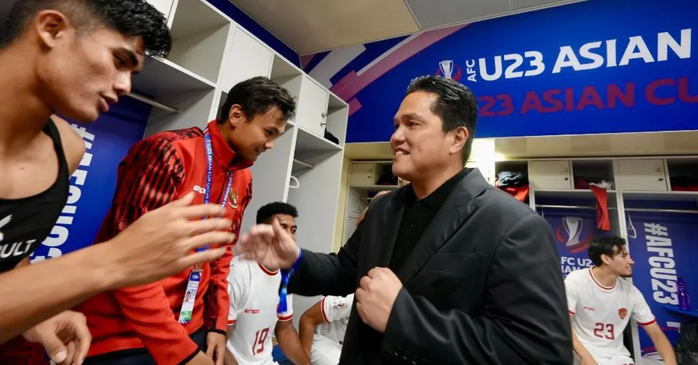 Chủ tịch PSSI Erick Thohir đánh giá rất cao đội tuyển Việt Nam. ẢNH: PSSI 