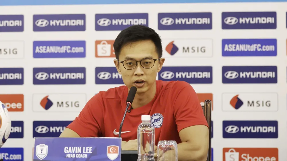 HLV Gavin Lee của Singapore tự tin ở chuyến làm khách trên sân Mỹ Đình của đội tuyển Việt Nam. ẢNH: MINH HOÀNG