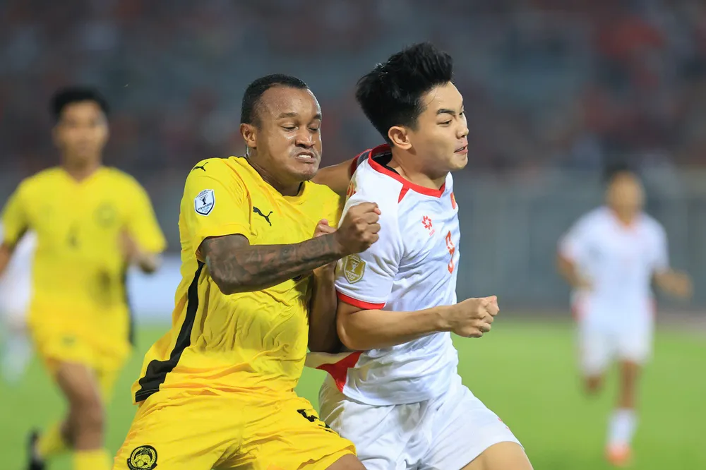 Malaysia đón nhận thất bại trên sân nhà trước đội tuyển Việt Nam. ẢNH: ĐỨC CƯỜNG