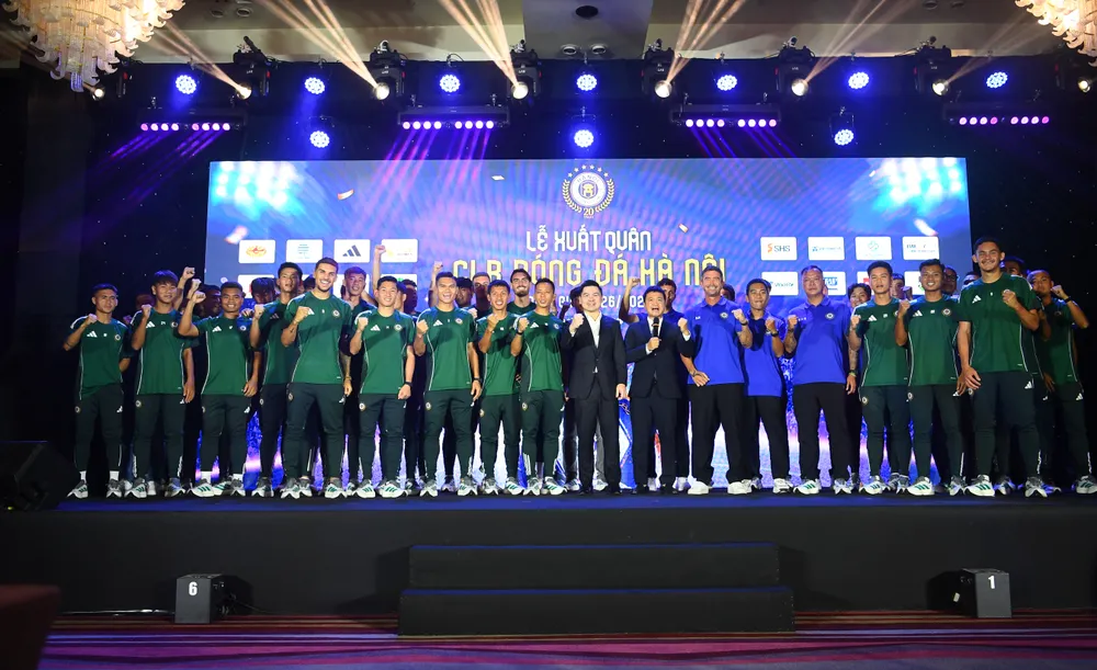 Hà Nội FC xuất quân tham dự mùa giải 2026-2027. Ảnh: TÂM HÀ