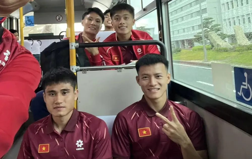 Các tuyển thủ U23 Việt Nam nhanh chóng bắt nhịp với môi trường tại Nhật Bản: ẢNH: THẠCH BẢO KHANH 