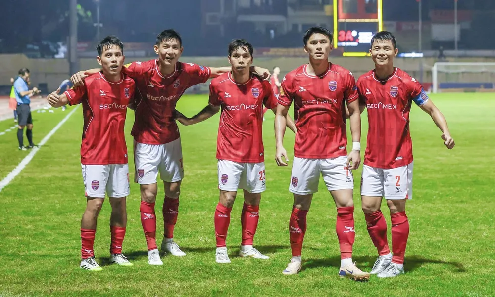 Becamex TPHCM quyết tâm hướng đến chiến thắng đầu tay tại Giải hạng Nhất quốc gia 2026-2027. ẢNH: BECAMEX TPHCM 