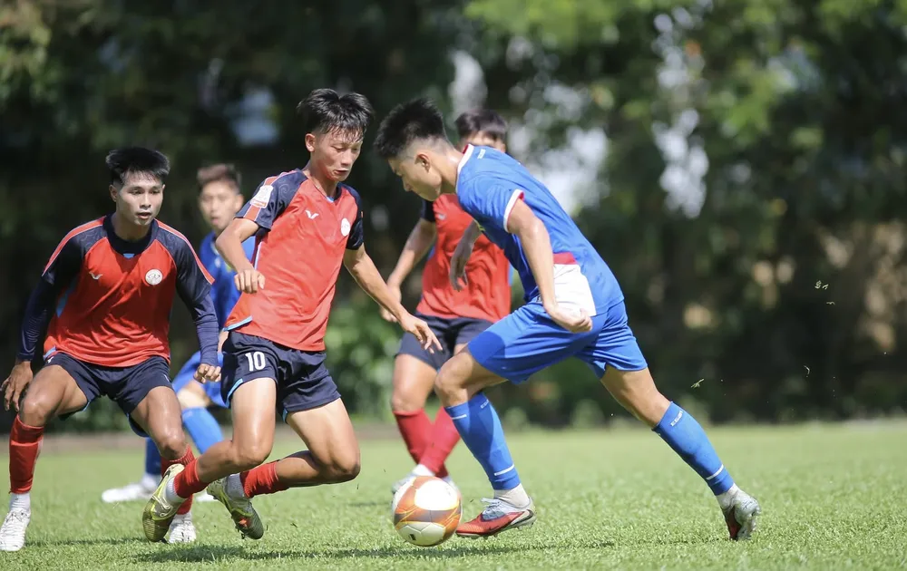 U21 TPHCM đang tập huấn tại Bà Rịa - Vũng Tàu chuẩn bị cho Đại hội Thể thao toàn quốc 2026. ẢNH: MEDIA VŨNG TÀU SPORTS