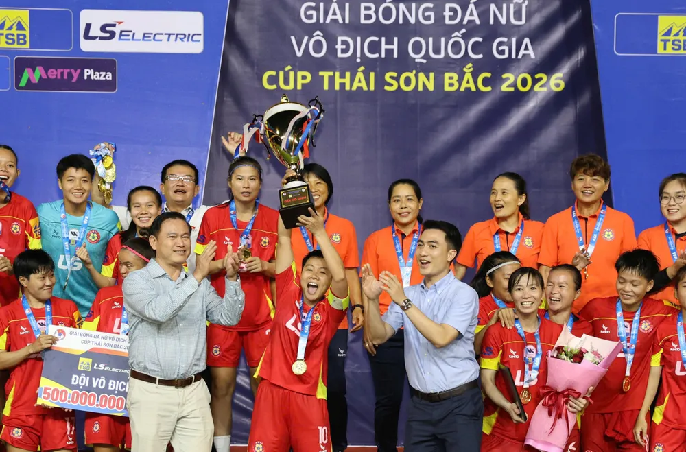 CLB nữ TPHCM đã sẵn sàng bắt đầu hành trình chinh phục Cúp các CLB nữ châu Á 2026-2027. ẢNH: HOÀNG TRIỀU