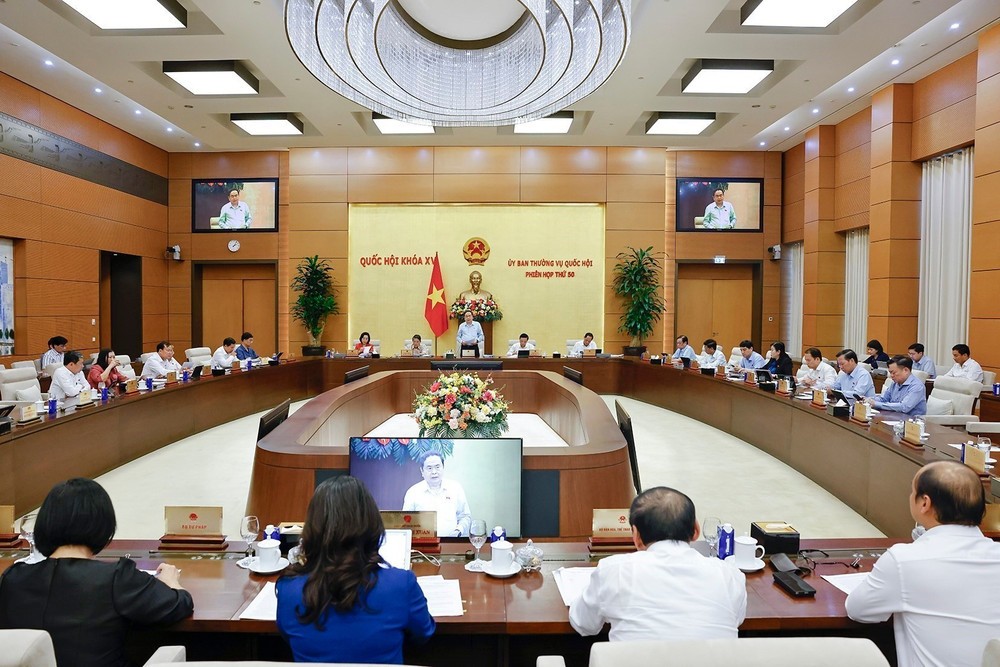 会议场景。图自越通社