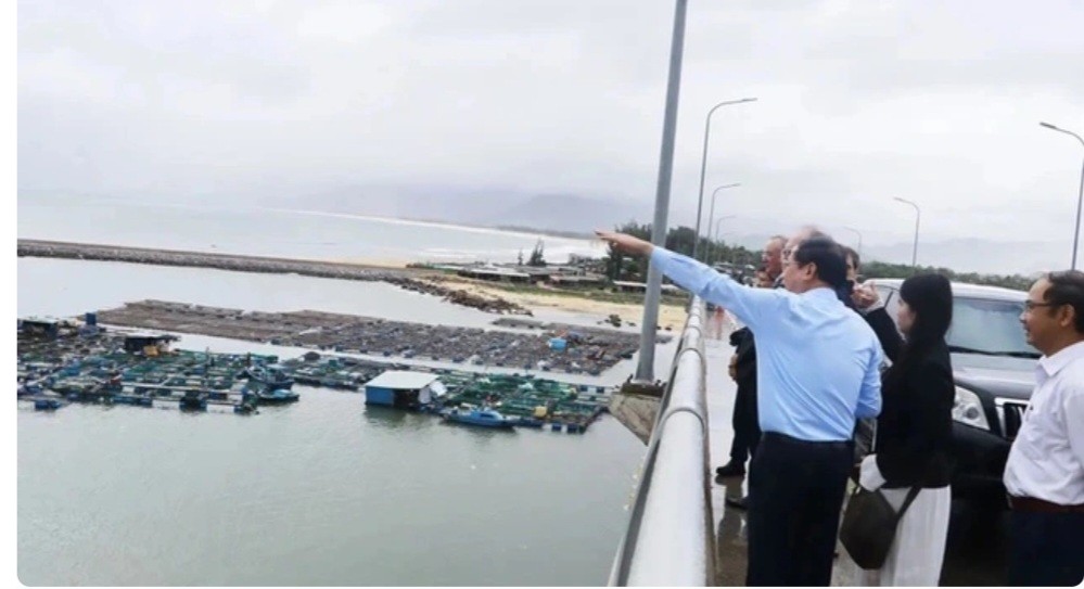 计划实施嘉莱省牛岛风电厂项目的地点。