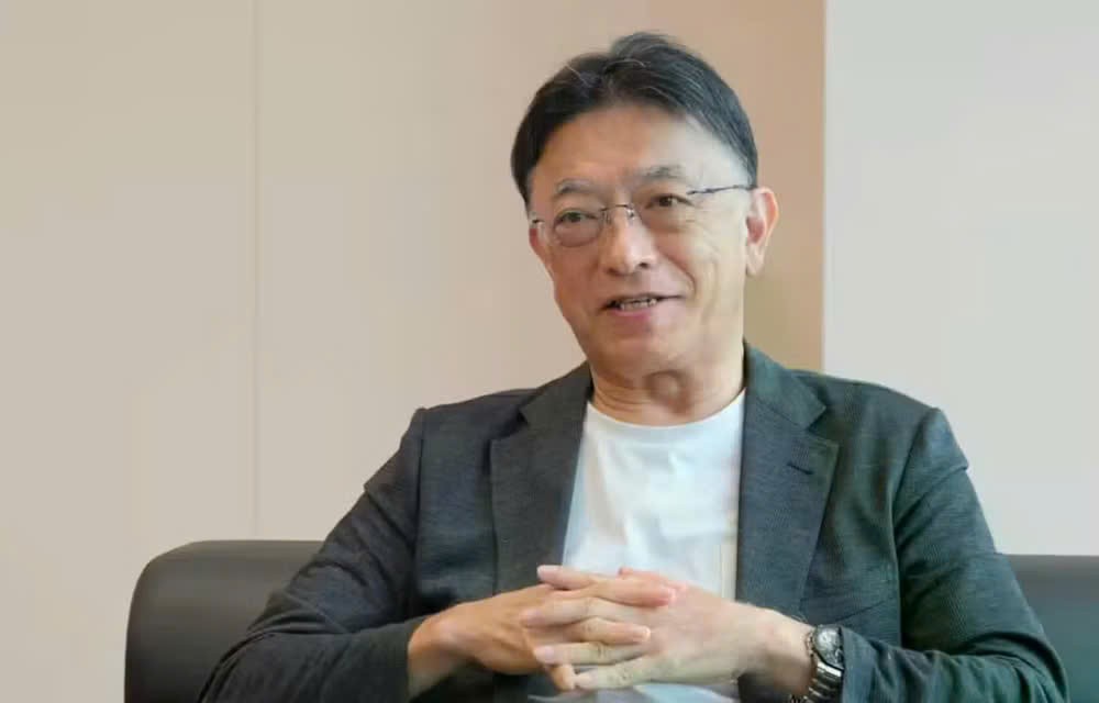 朝日生命保险社长石岛健一郎。图自日本人寿保险公司朝日生命保险。