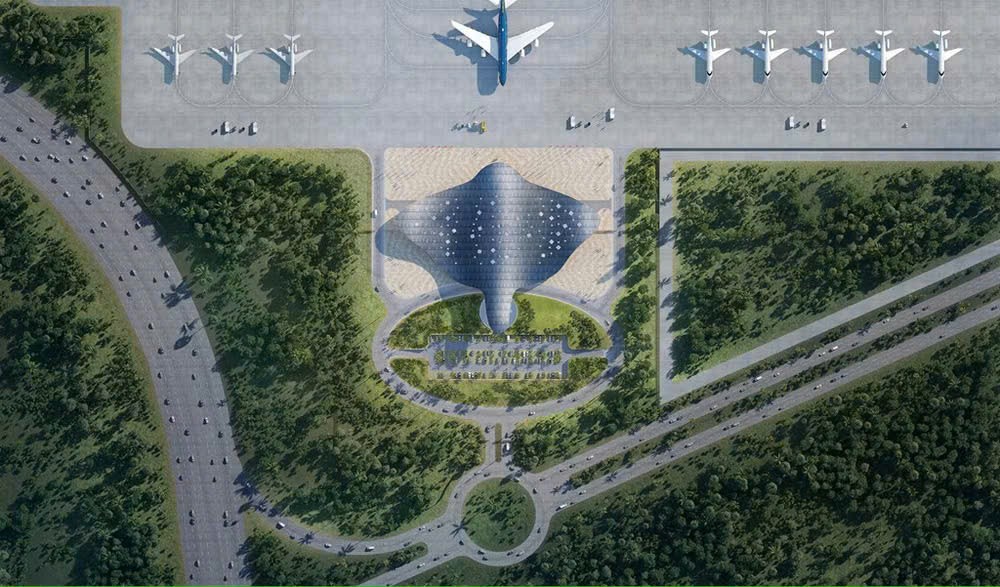 富国国际机场贵宾航站楼效果图。