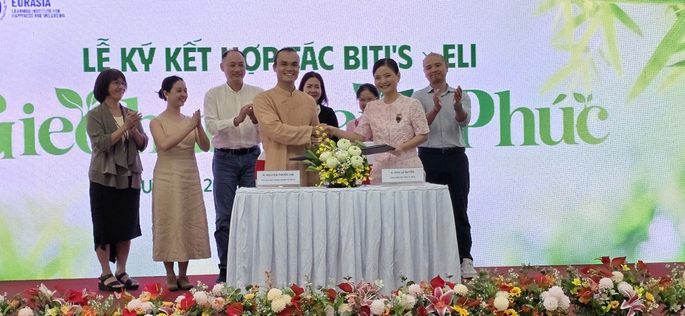 平仙日用品制作有限公司（Biti’s）与欧亚幸福与福祉学习研究院（ELI）举行合作备忘录签署仪式。