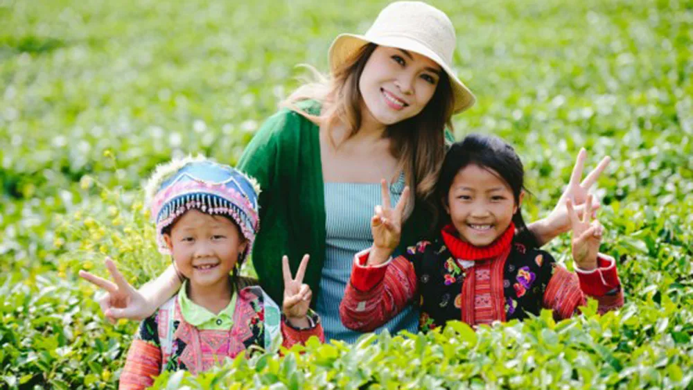 Mỹ Tâm luôn dành tình yêu đặc biệt cho trẻ thơ. Ảnh: Jundat