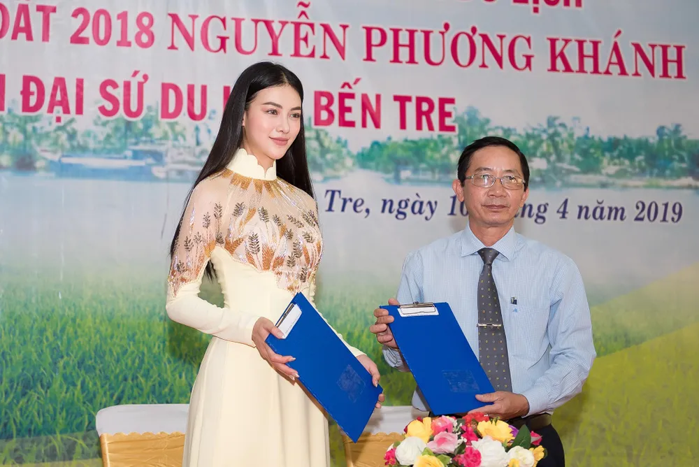 Hoa hậu Phương Khánh trở thành Đại sứ du lịch tỉnh Bến Tre ảnh 1