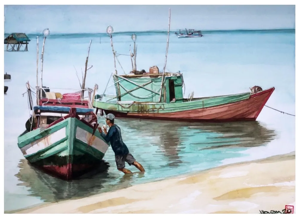 Tác phẩm "Chuẩn bị ra khơi"