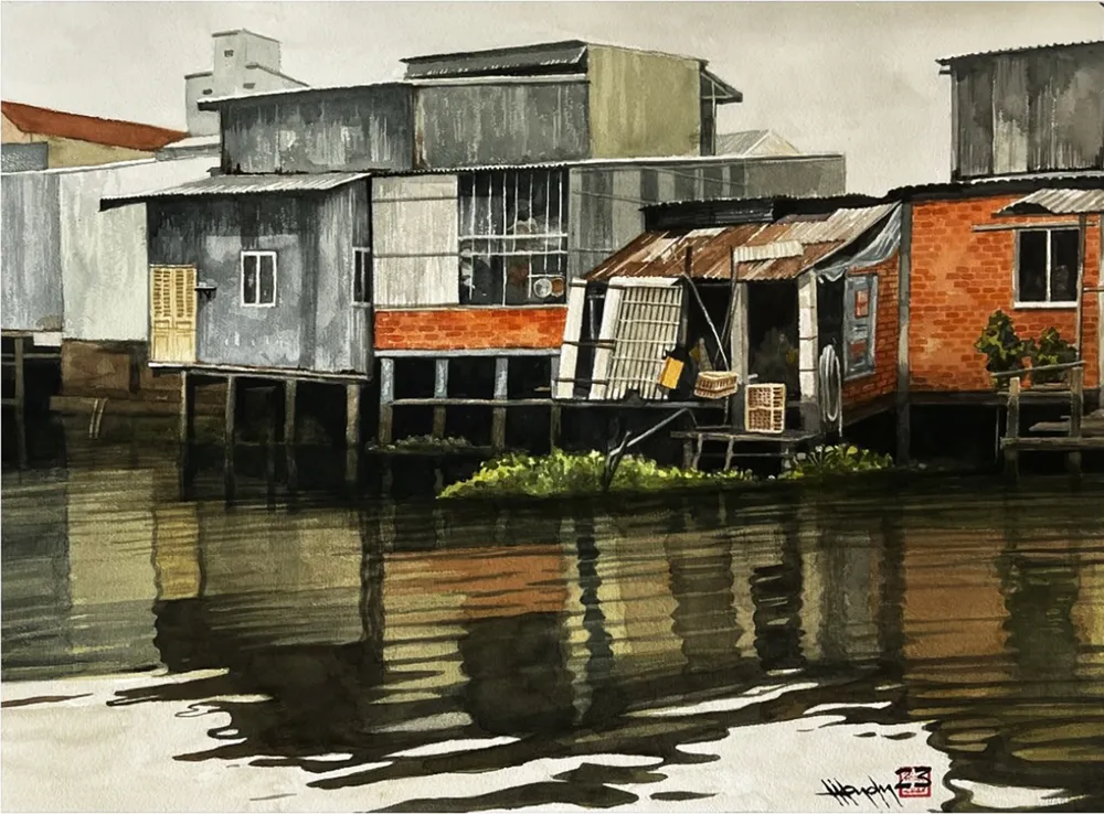 Tác phẩm trưng bày trong triển lãm