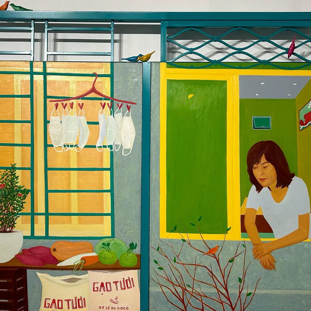 Tác phẩm được trưng bày trong triển lãm