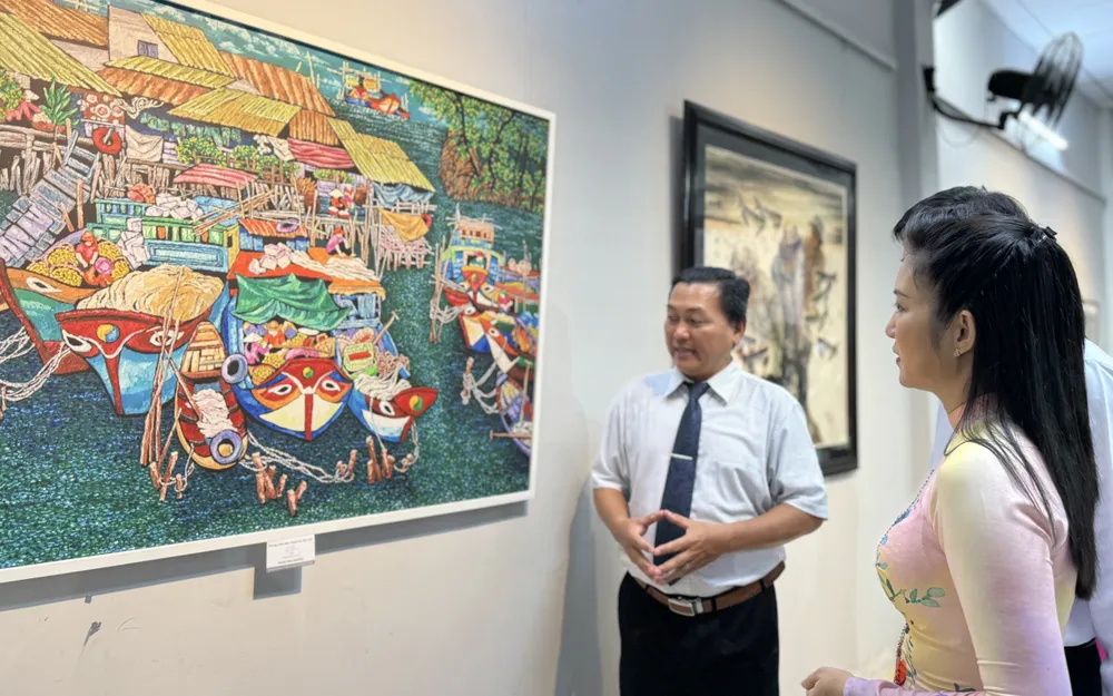 Triển lãm quảng bá các tác phẩm mỹ thuật học tập và làm theo Bác năm 2024 ảnh 2