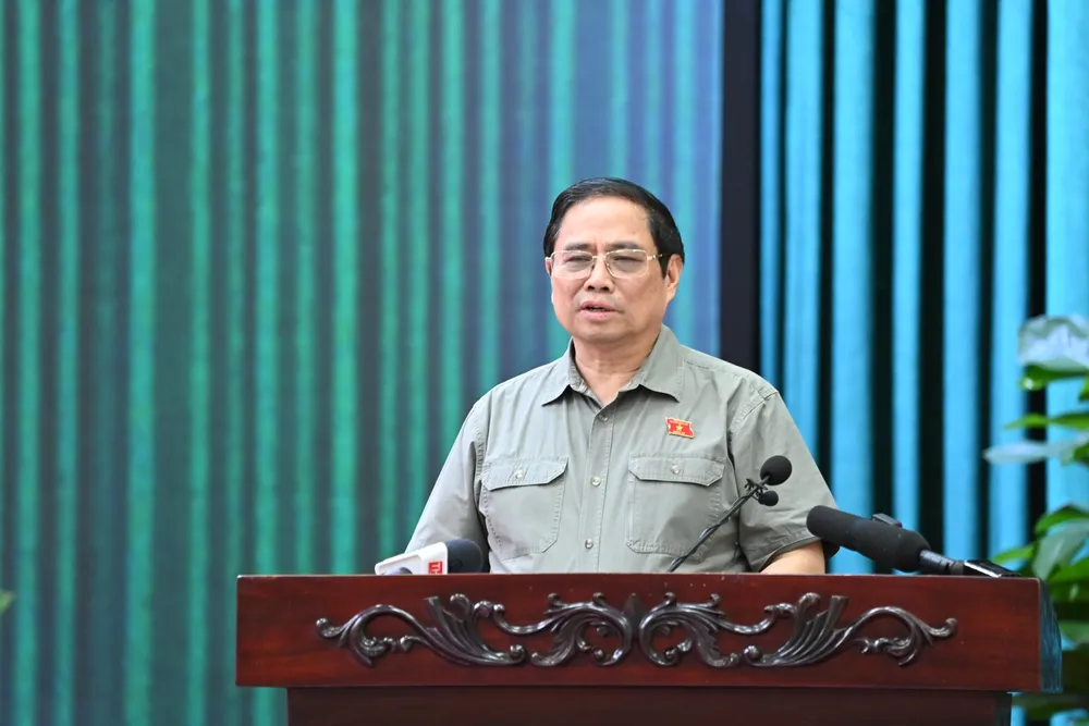 Thủ tướng Phạm Minh Chính phát biểu tại buổi tiếp xúc cử tri